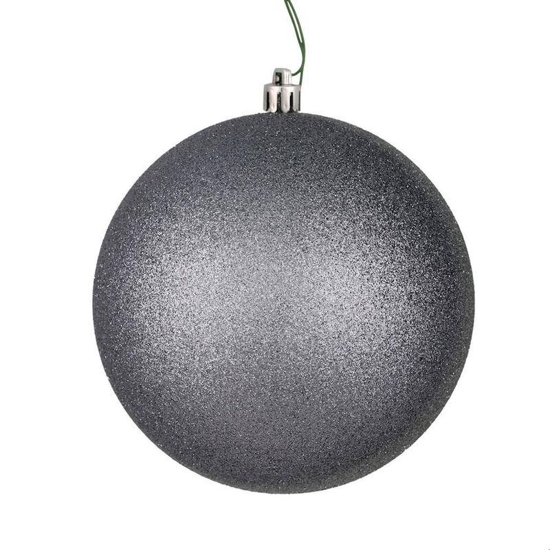 Vickerman 10" Limestone Glitter Ball Drilled - N592525DG image number 0