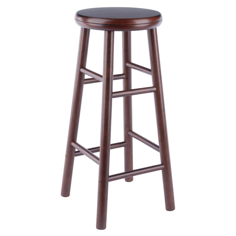 Winsome Wood Shelby 2-Pc Swivel Seat Bar Stool Set - Walnut