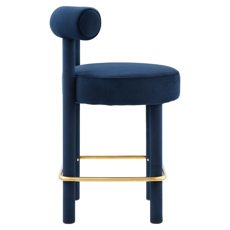 Toulouse Performance Velvet Counter Stool image number 2