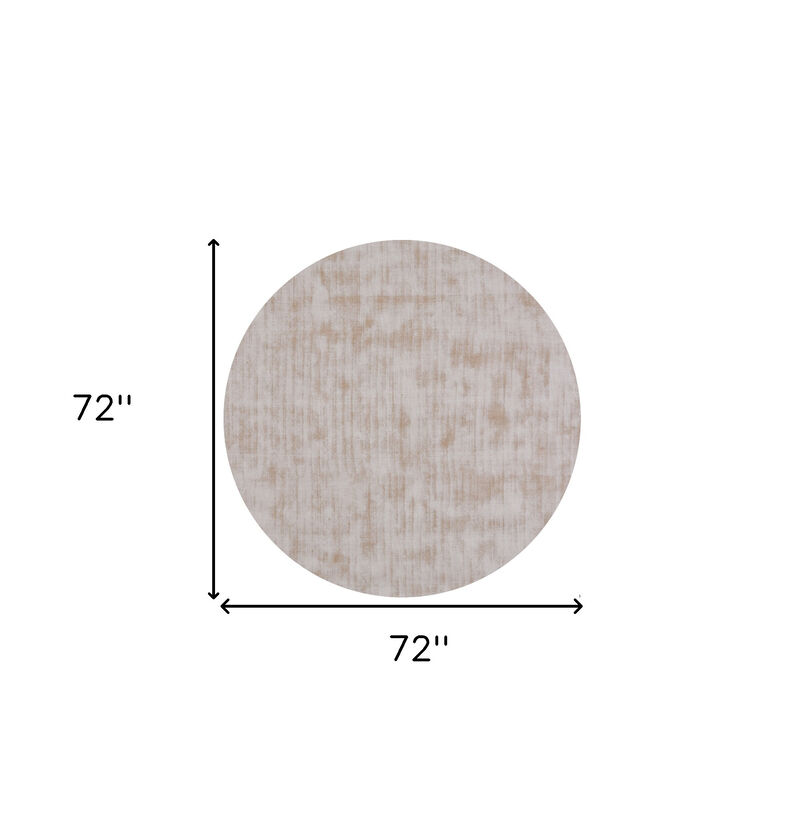 HomeRoots Round Hand Loomed Area Rug image number 6