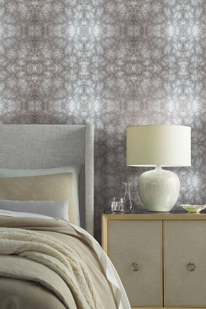 Rose Dapple Warm Grey Peel & Stick Wallpaper image number 1