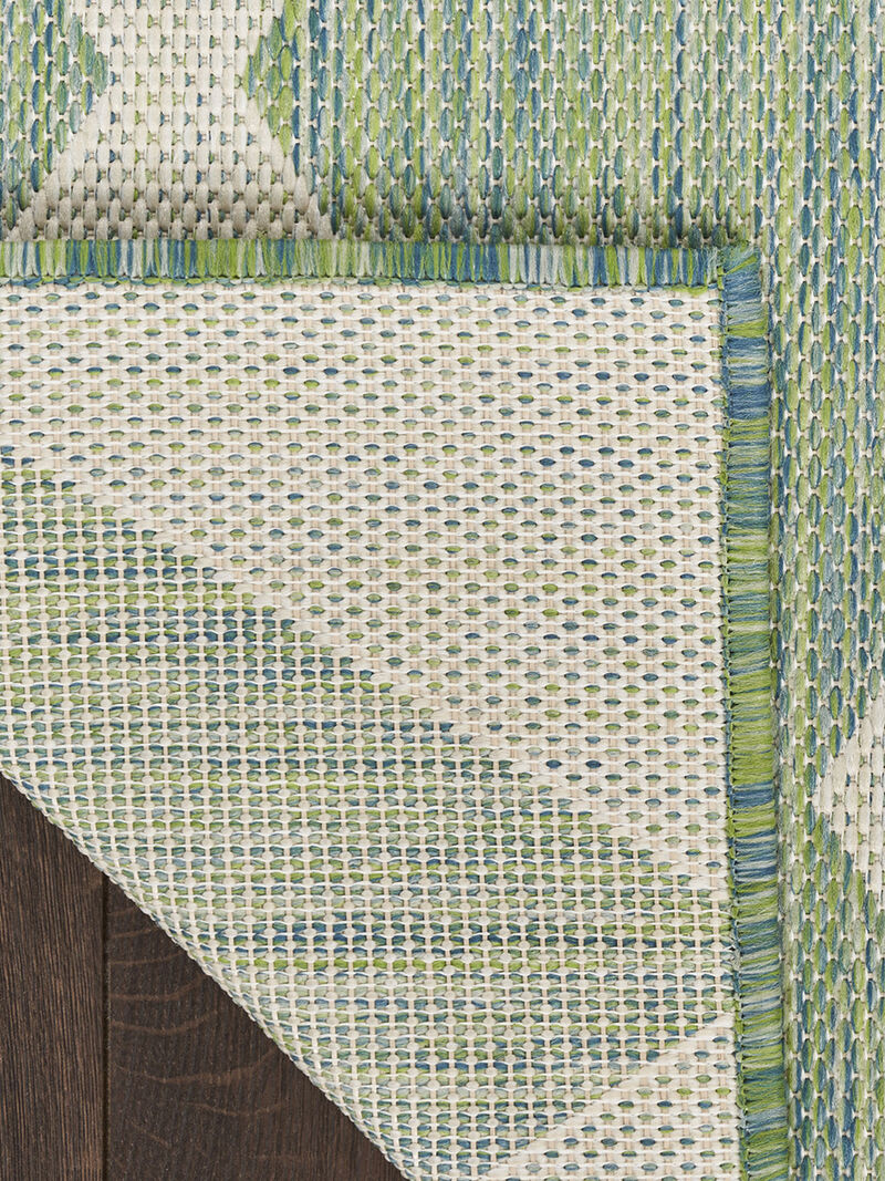 Positano POS04 Blue/Green 2'2" x 8' Rug image number 2