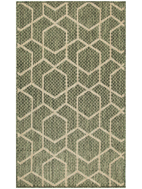 Horizon Indoor/Outdoor HOZ01 Green 3' x 5' Rug
