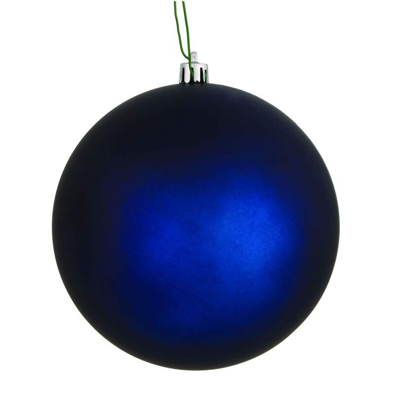 Vickerman 10" Midnight Blue Matte Ball Ornament image number 0