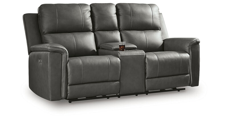 Beryton Power Reclining Loveseat with Console image number 6