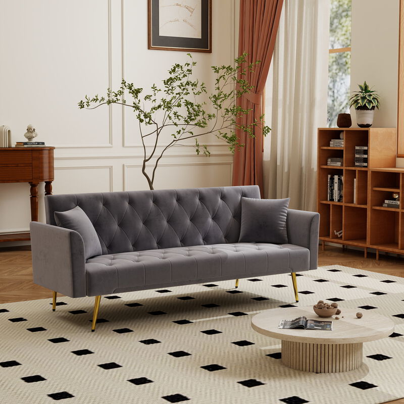 Limpis 72 inch foldable sleeper sofa image number 2