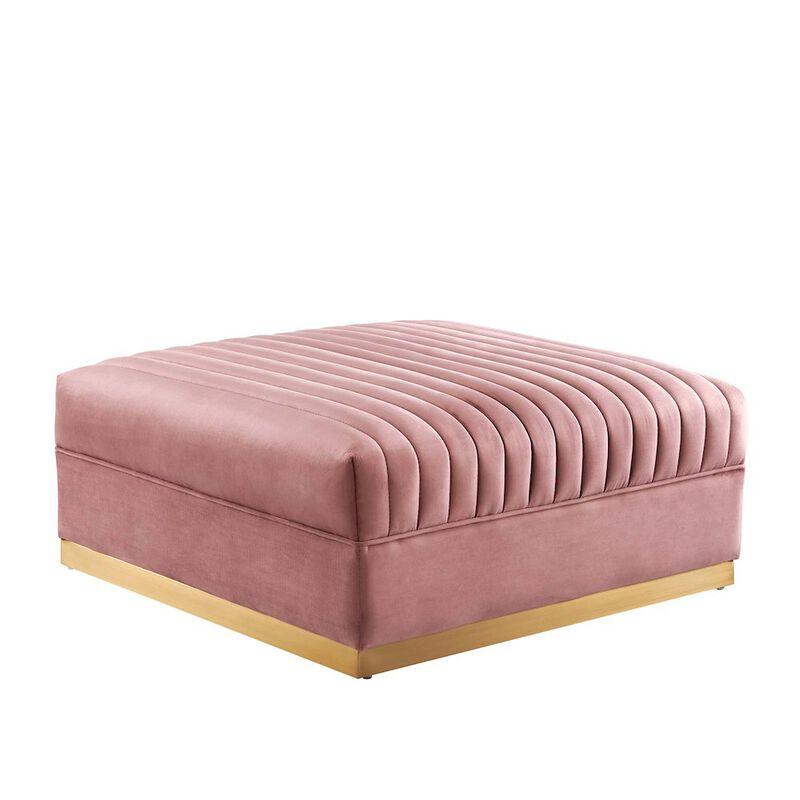 Sanguine Channel Tufted Performance Velvet Modular Sectional Sofa Ottoman image number 0