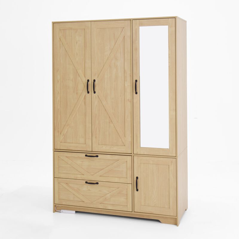 Fetgam Wooden Wardrobe image number 8