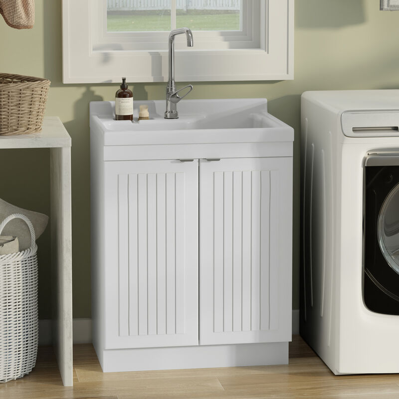 Murphy All-In-One 28-inch Laundry Utility Sink and Cabinet