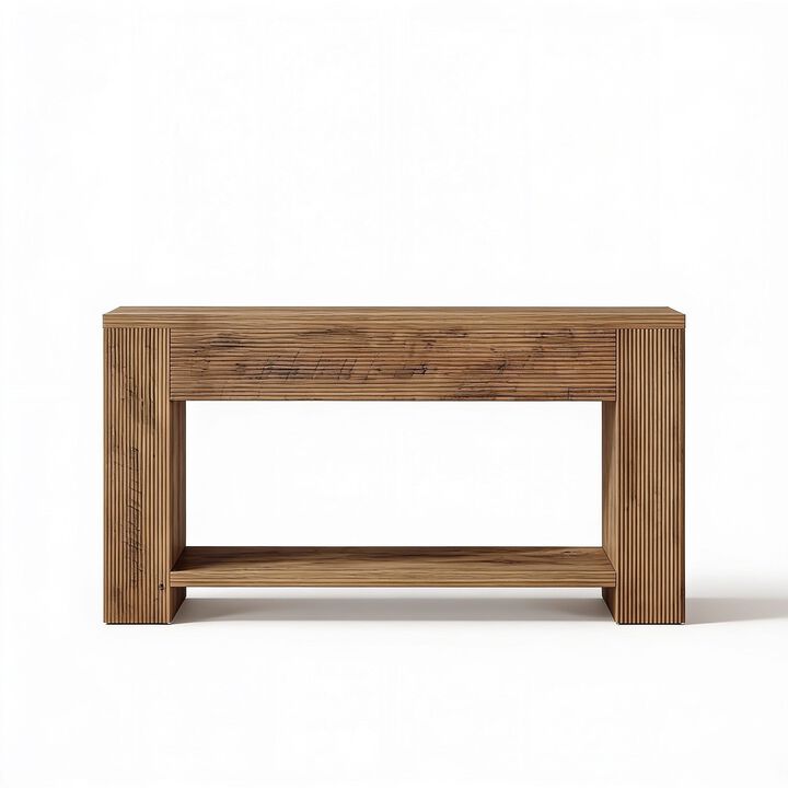 Tribesigns Farmhouse Wood Console Table