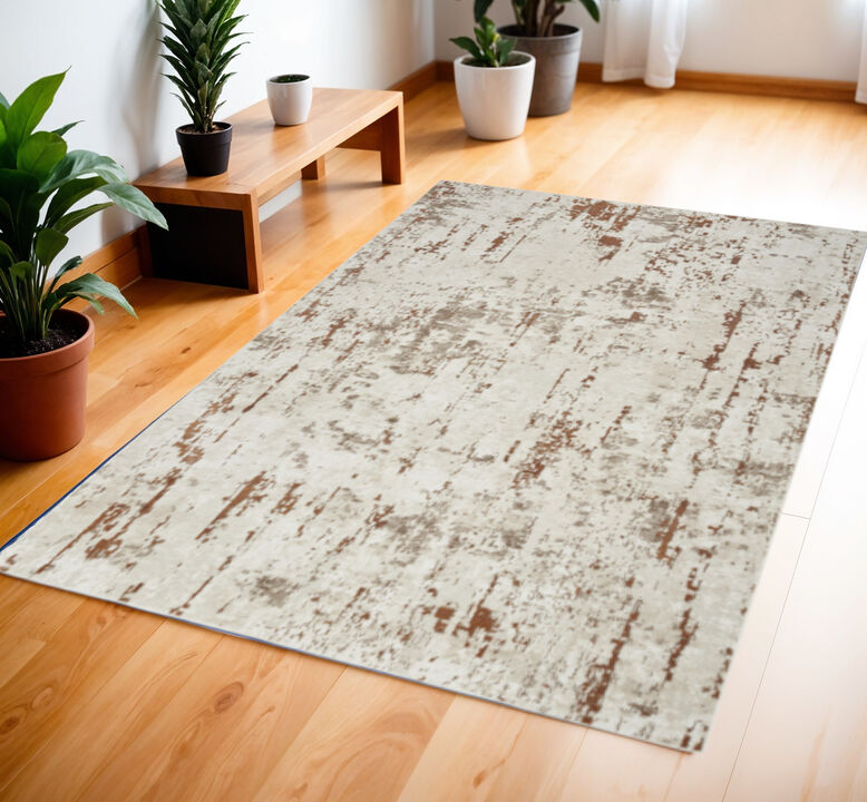 HomeRoots Abstract Power Loom Area Rug