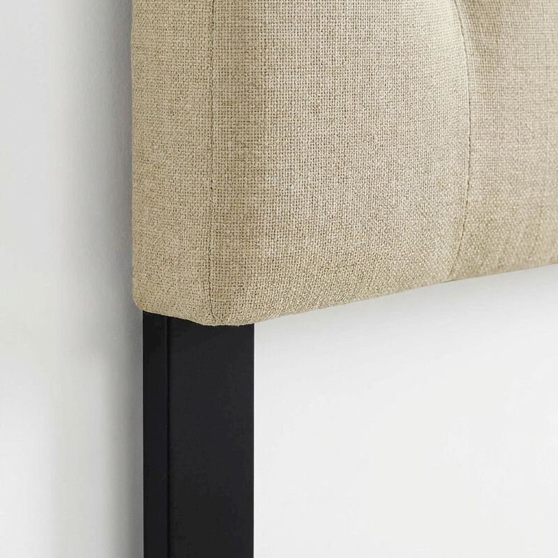 Upholstered Full Headboard, Soft Fabric, Durable Frame for Comfortable Support image number 5