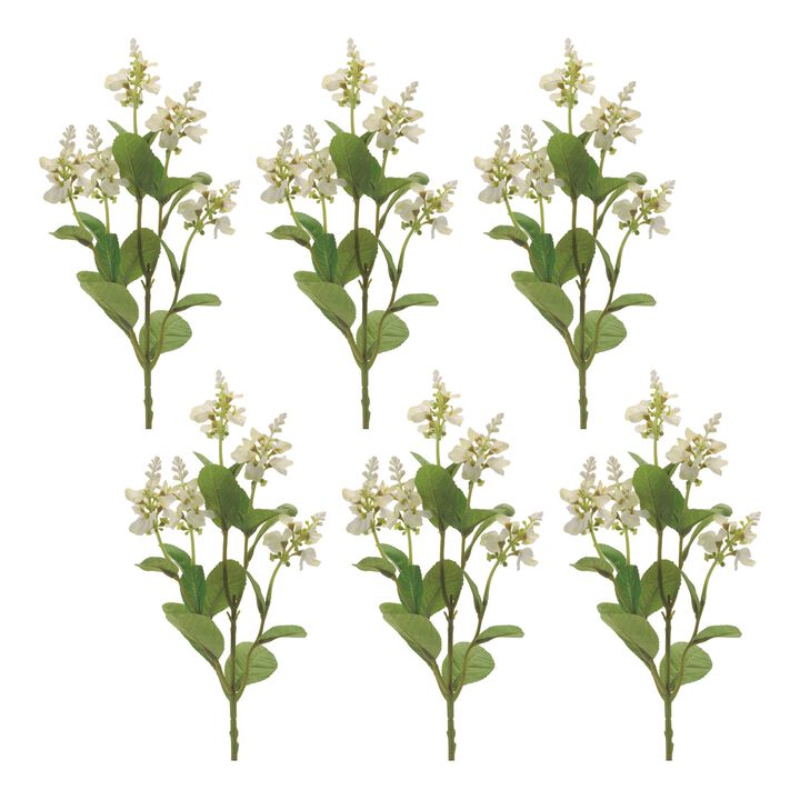 Artificial Blossom Spray Set of 6 for Seasonal Styling or DIY Floral Projects