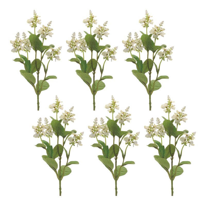 Artificial Blossom Spray Set of 6 for Seasonal Styling or DIY Floral Projects