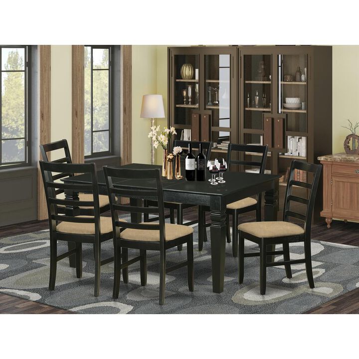 7 Pc dinette set for 6-Dining Table and 6 dinette Chairs