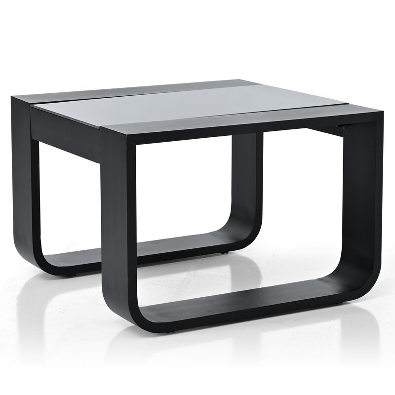 Merax 3-pieces Aluminum Frame Outdoor Dining Seating Set