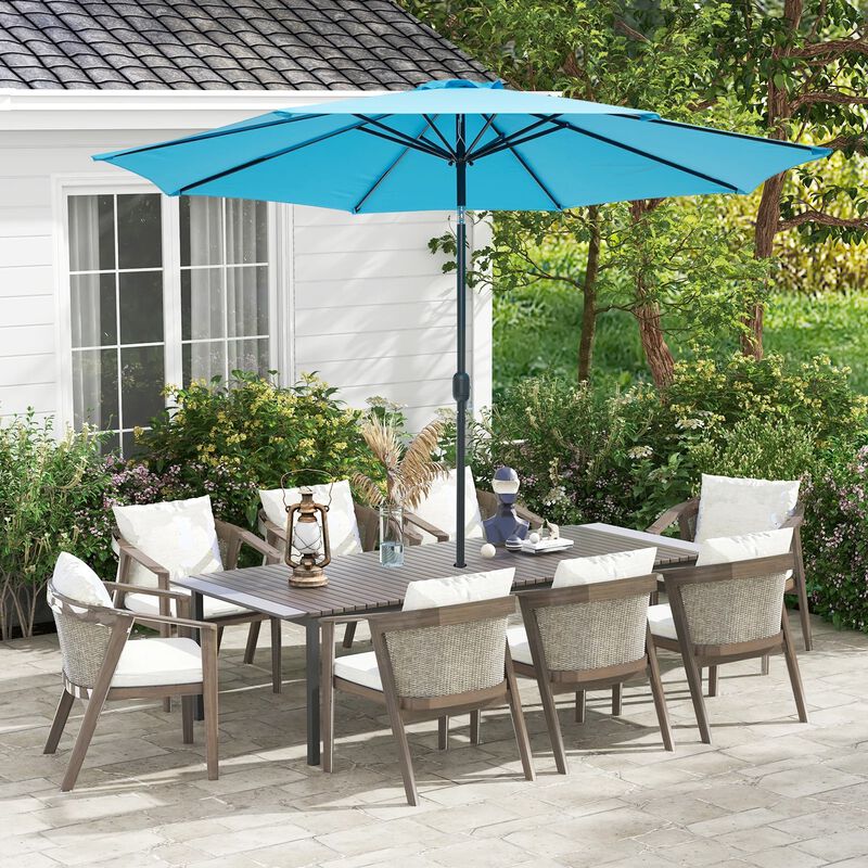 Mondawe 10 Feet Outdoor Patio Umbrella with Tilt Adjustment and Crank