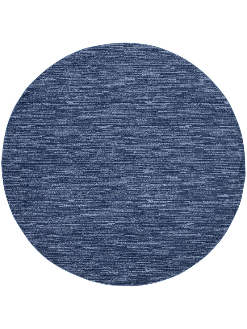 Nourison Essentials NRE01 Navy/Blue 8' x Round Rug