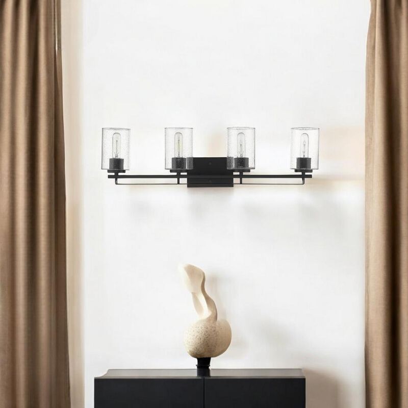 Hivvago Orella 4-Light Matte Black Sconce
