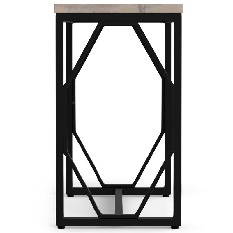 Selma Metal and Wood Accent Table