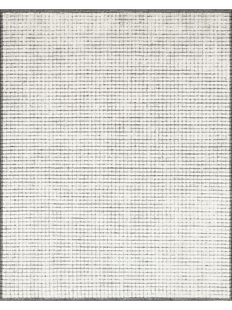 Beverly BEV01 Ivory/Black 5'6" x 8'6" Rug