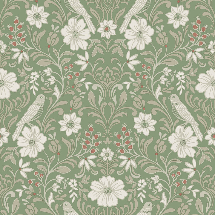 Colette Bright Green Wallpaper