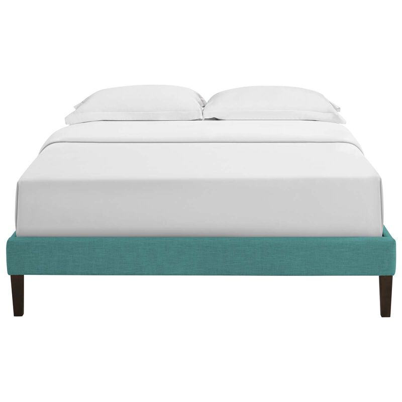 Modway - Tessie Full Fabric Bed Frame with Squared Tapered Legs
