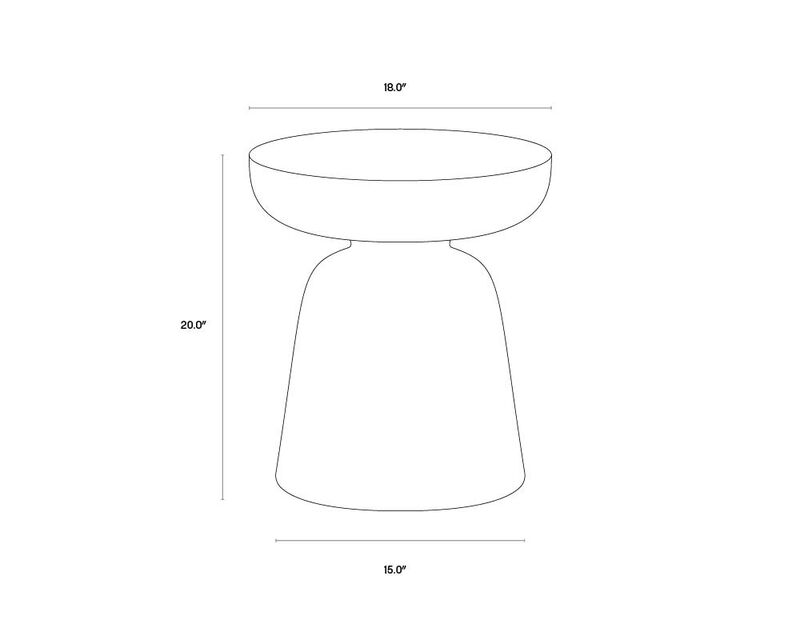 Lucida Marble End Table