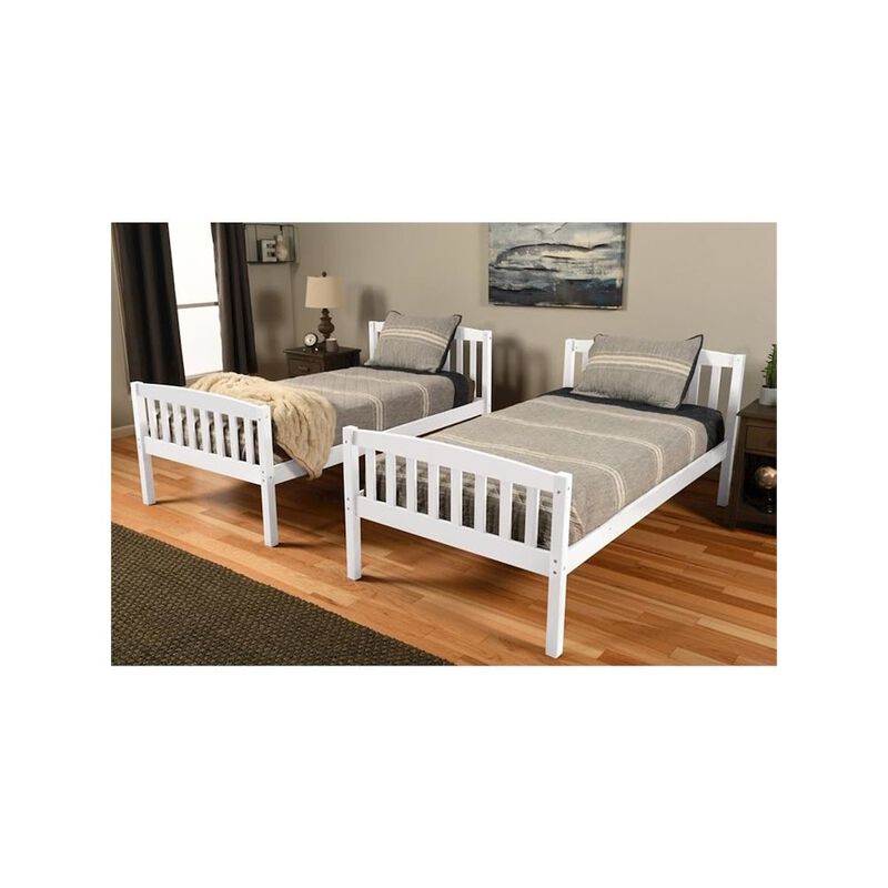Claire Twin Wood Bunk Bed and Trundle Bed-Mattresses Not Included image number 2