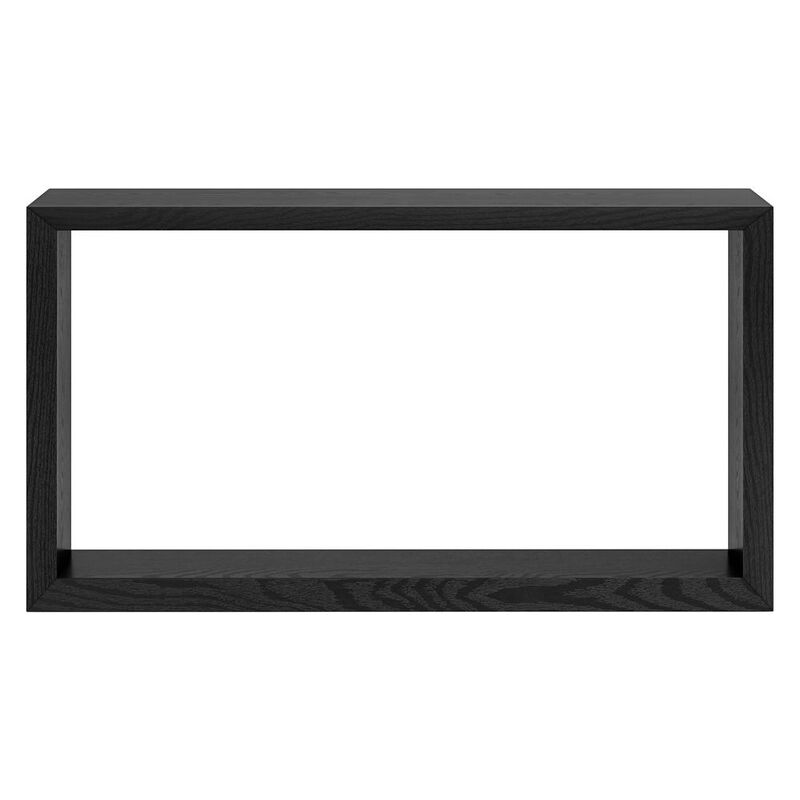 Hudson&Canal Osmond 55 Wide Rectangular Console Table in Black Grain