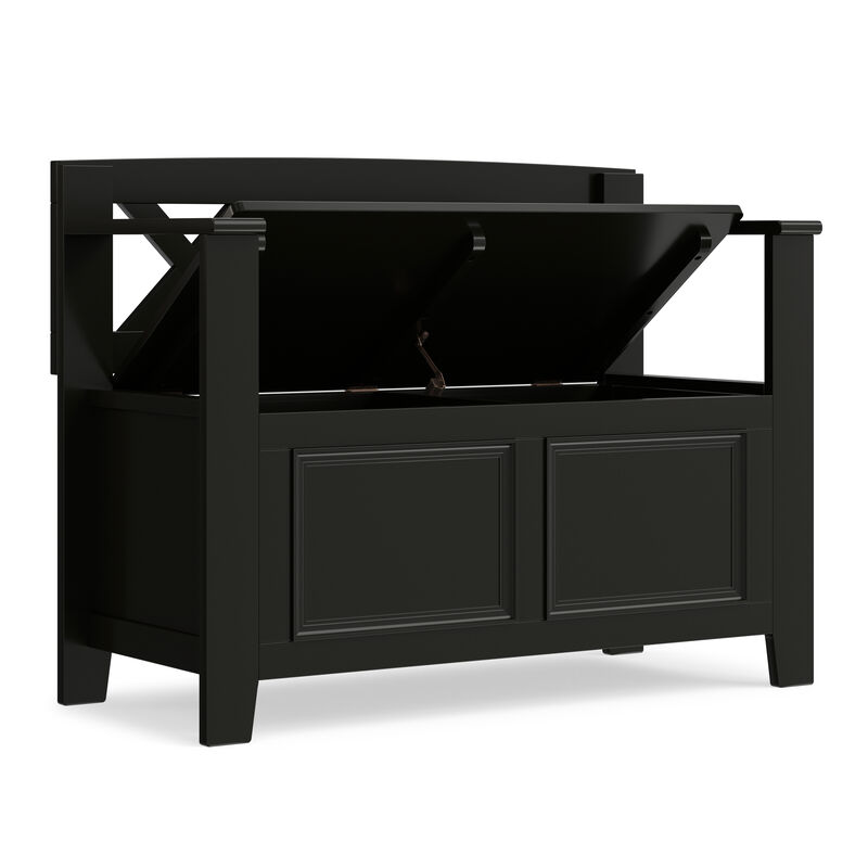 Simpli Home Amherst Small Entryway Storage Bench image number 3