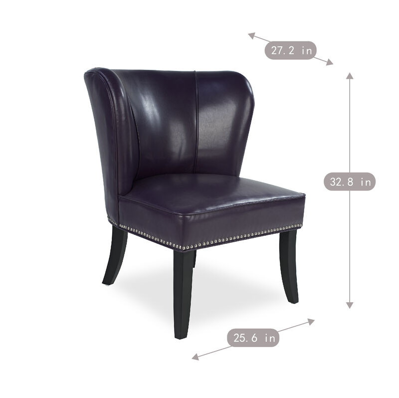 Zisnig PU Leather Accent Chair image number 9