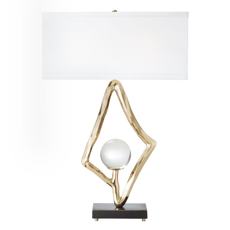 Abstract Lamp-Brass