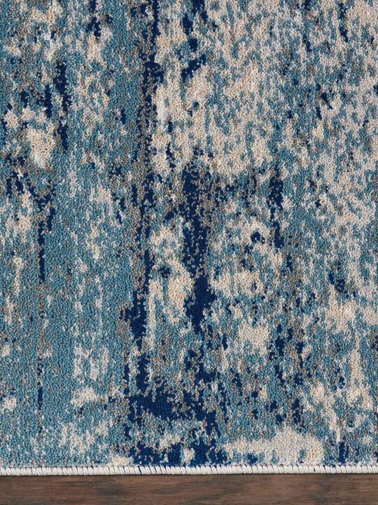 Maxell MAE16 Ivory/Blue 2'2" x 7'6" Rug