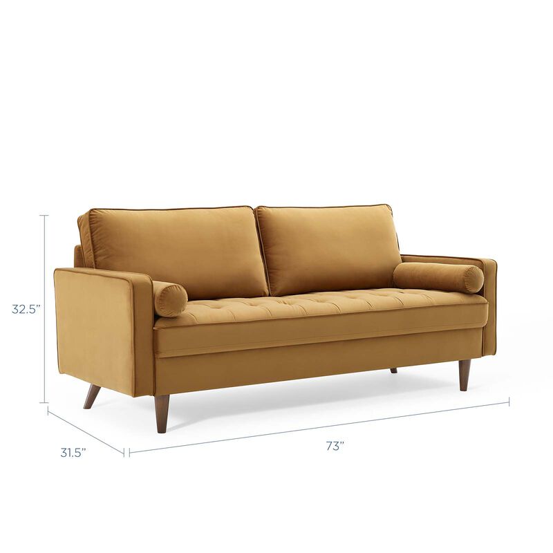 Valour Performance Velvet Sofa image number 3