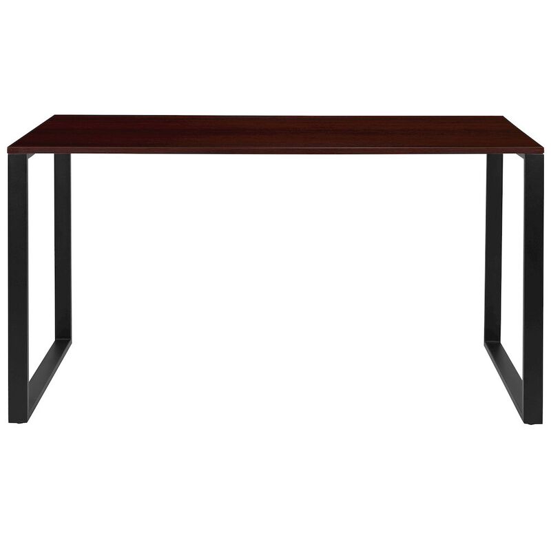 Flash Furniture Desk Industrial Computer Desk Sturdy Home Office Desk - 55" Length-Mahogany image number 6