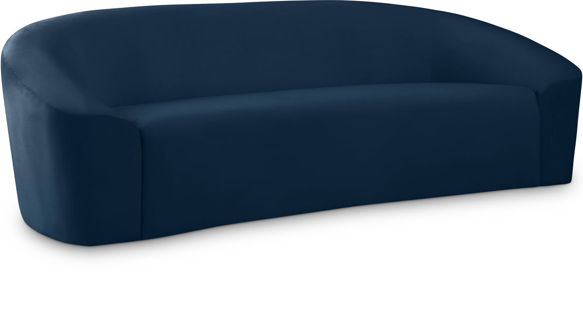 Meridian Furniture Riley Navy Velvet Sofa