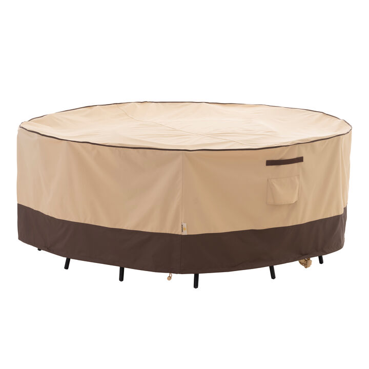 Waterproof Outdoor Patio Round Table Chairs Set Cover
