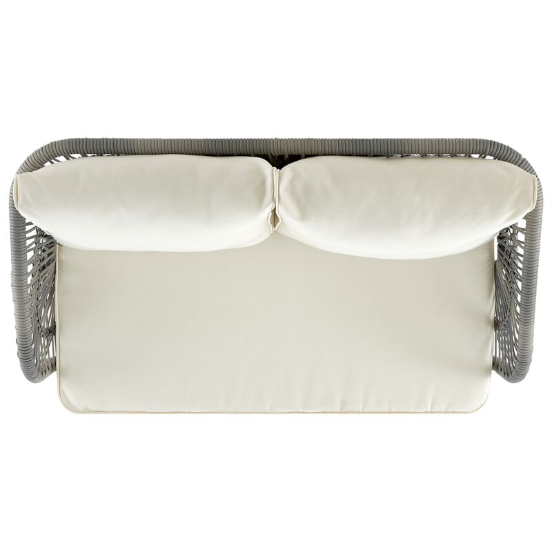 Riviera Cream Loveseat Patio Set