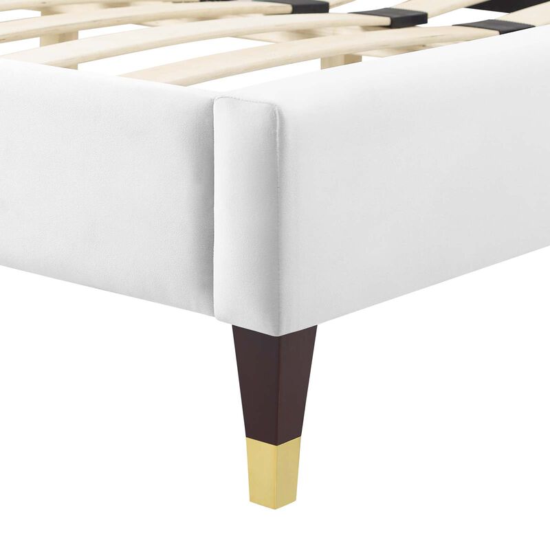 Modway - Current Performance Velvet Full Platform Bed image number 4