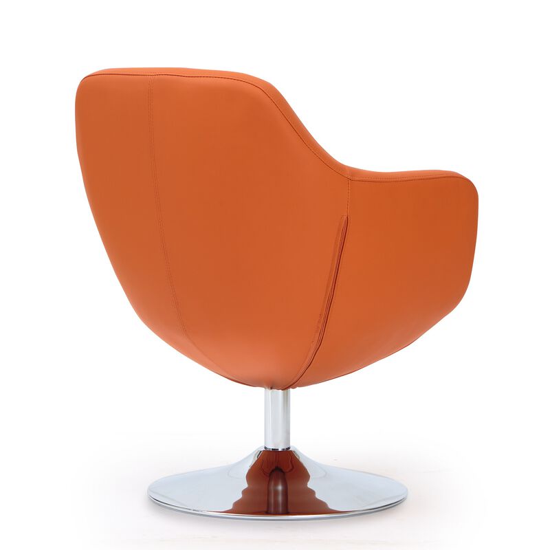 Caisson Orange Swivel Accent Chairs (Set of 2)