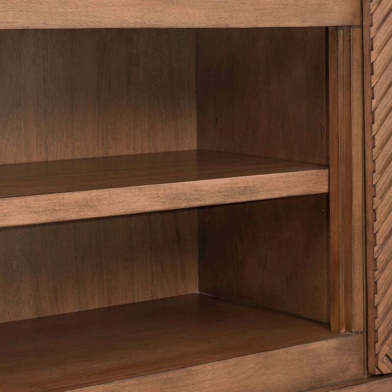 Liberty Furniture Easton Entertainment Stand 84 Inch TV Console  - Urban Bronze Poplar Wood image number 8
