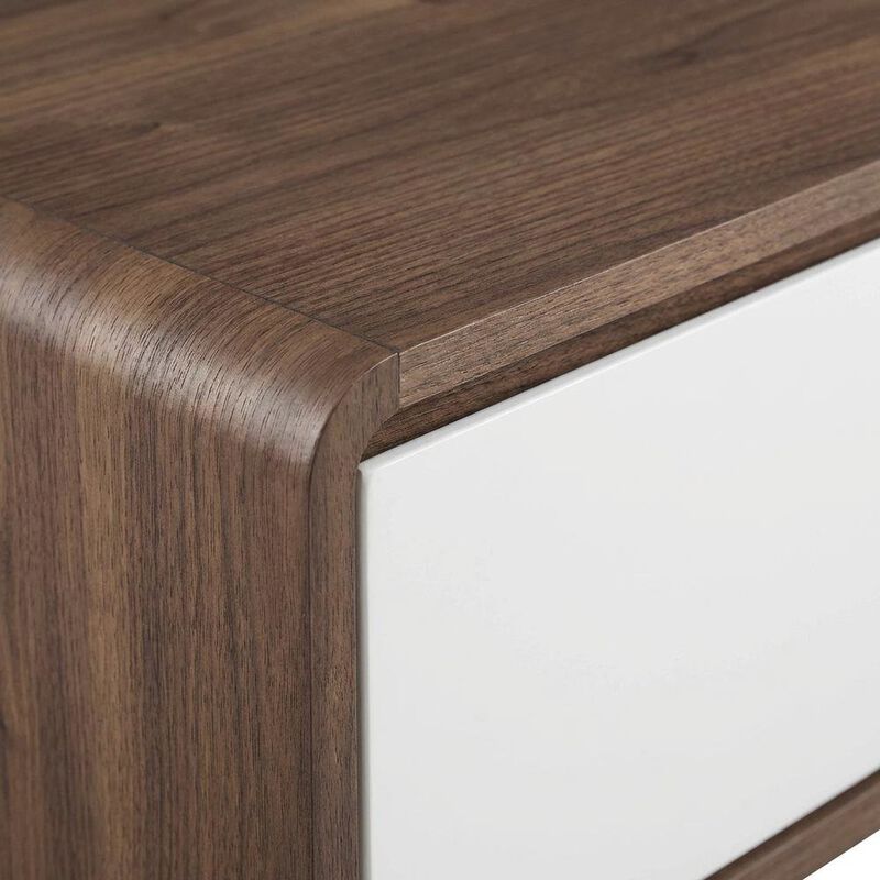 Wooden TV Stand in Brown with Spacious Storage and Sturdy Design image number 5
