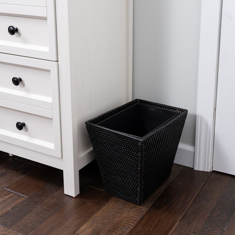Saboga Home&trade; Rectangular Tapered Waste Basket with Metal Liner image number 2