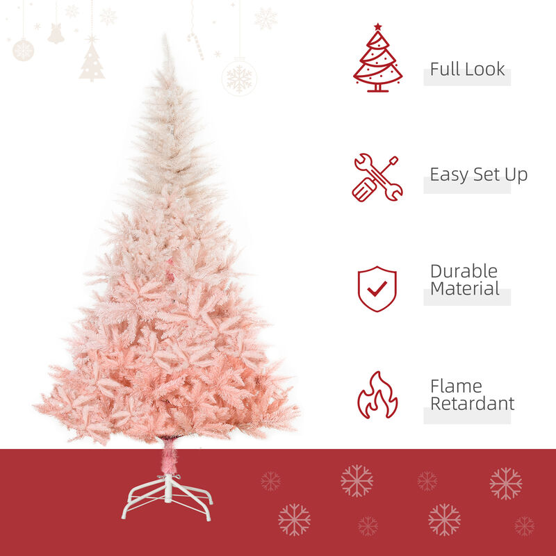 BreeBe 6ft Realistic Artificial Christmas Tree with Full Branches image number 3