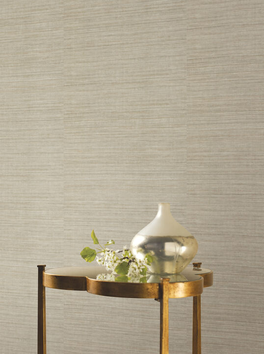 Silk Elegance Brown Wallpaper
