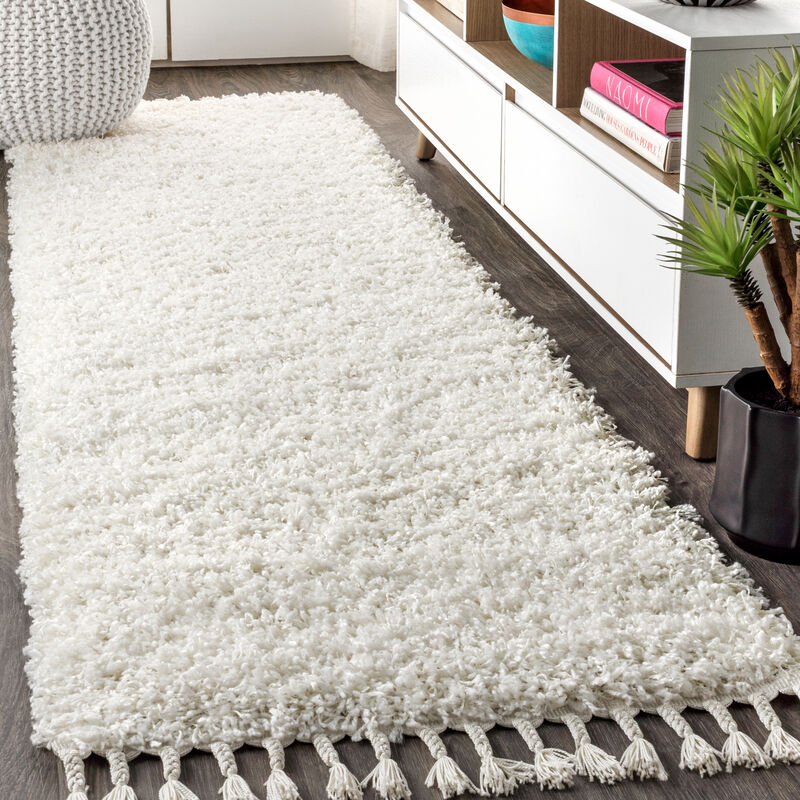 Mercer Shag Plush Tassel Area Rug