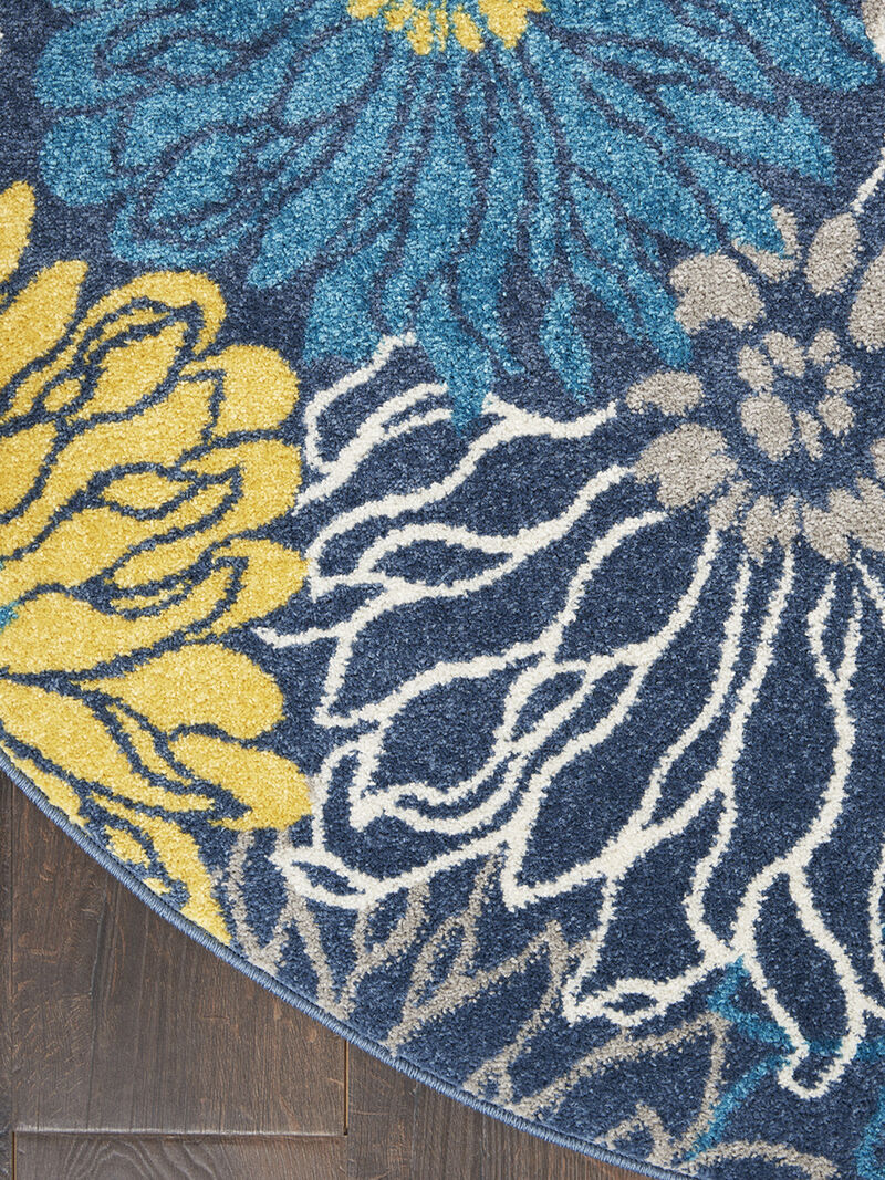 Passion PSN17 Blue 5'3" x 7'3" Rug image number 2