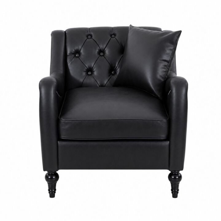 Feksno PU Leather Accent Chair