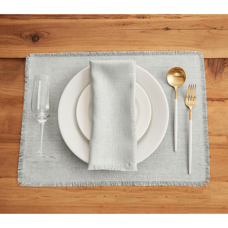 Christmas Linen Dinner Napkins 20 x 20 in Set of 4 - Fringe, Solino Home